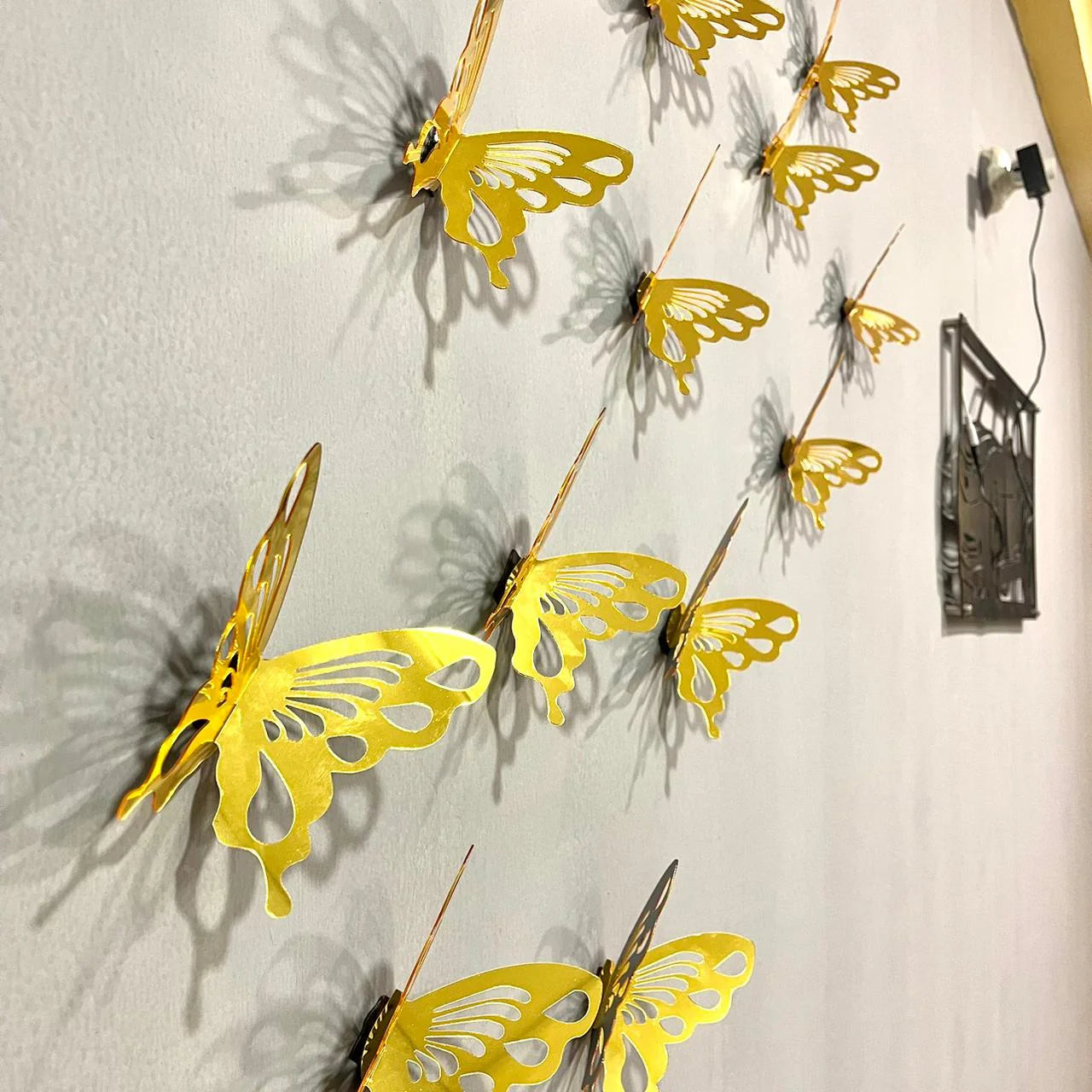 DIY 3D New 2024 Acrylic Mirror Butterflies for Wall Decor